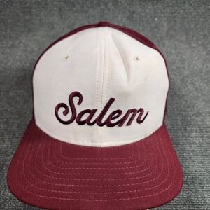 Vintage Salem New Era Snapback Hat USA Made Pro Model Sportswear Script Logo